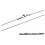 Ocelový řetízek s jemným vzorem, délka 450 mm, šířka 0.9 mm, váha 2.2 g