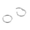 Ocelové náušnice - Kruhy - 12 x 1.2 mm