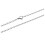 Ocelový náhrdelník s jemným řetízkem 710x2.7mm, stříbrná barva, váha 8.5g