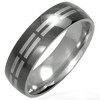 Ocelový prsten - URA005BA