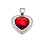 Ocelový přívěsek - Srdce - 28 x 23 mm