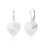SPERKYLA - Stříbrné rhodiované náušnice ryzost 925/1000 se Swarovski® Crystals Srdce 14mm z klasické kolekce