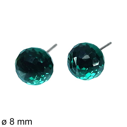 ŠPERKYLA.CZ • Náušnice - 3NE13862 - Pecky - 8 x 8 mm - 1.2g