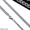 ŠPERKYLA.CZ • Řetízek - 3NN8328 - Curb Twisted - 450 x 2 mm - 6.2g