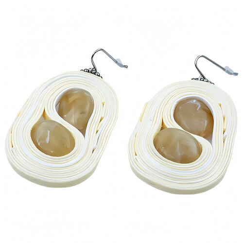 ŠPERKYLA.CZ • Náušnice - 3NE38169 - 58 x 40 mm - 21.4g