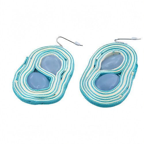 ŠPERKYLA.CZ • Náušnice - 3NE38173 - 58 x 40 mm - 21.4g