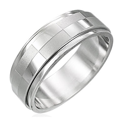 Ocelový prsten - ARA017BA - Velikost 56 (7.5)