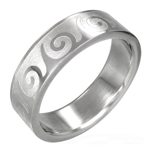 Ocelový prsten - RRR068BA