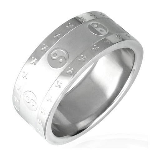 Ocelový prsten - PRB041BA