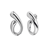 Elegantní lesklé ocelové náušnice "Vlnka"