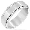 Ocelový prsten - PFX252BA - Velikost 61 (10)