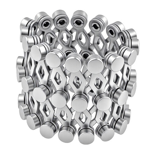 Ocelový prsten článkový