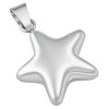 Přívěsek ve tvaru hvězdy se stříbrnou barvou 6PP0284