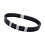 Náramek s černými prvky a třpytivými detaily, šířka 8 mm, moderní design pro každodenní nošení.