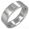 Ocelový prsten - římské číslice